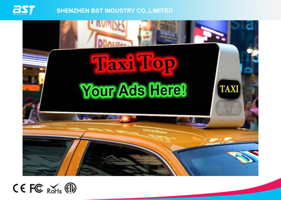 A propaganda comercial do telhado do táxi conduziu a exposição 40000dots/Sqm, brilho alto
