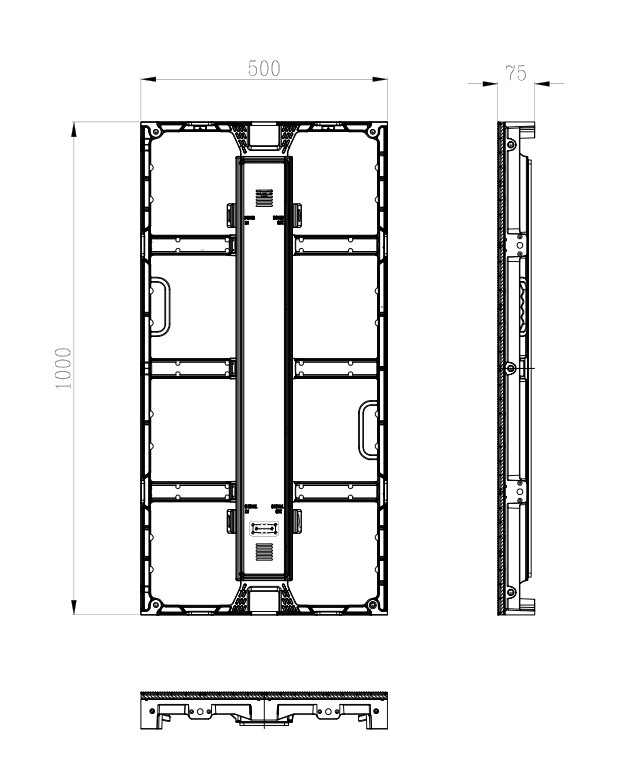 O arrendamento de SMD2121 RGB conduziu a exposição a tela ultra fina P4.81 P6.25 do diodo emissor de luz de 500 x de 1000mm