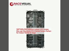 500*500/500*1000mm Indoor LED Screen Alumínio P3.9 Aluguel Perfeito para aluguel e palco em ambientes internos
