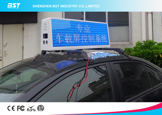 A parte superior video do táxi do RGB conduziu a exposição que anuncia a caixa leve com controle de 4g/Wifi