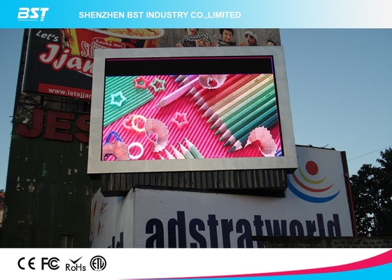 Alta taxa de atualização 6mm Pixel Pitch Full Color Outdoor LED Display para publicidade dinâmica