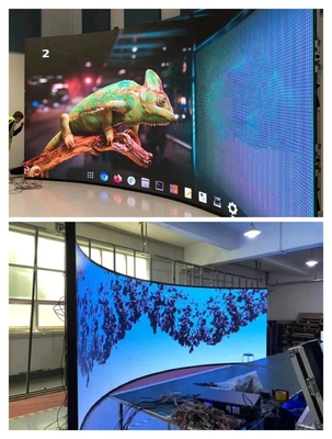 Visível Design magnético Display LED flexível P2.5 Curva de publicidade