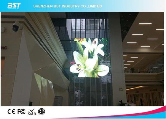 Tela de exposição do diodo emissor de luz do Super Slim para o advertisingment com mais de 80% Transprency