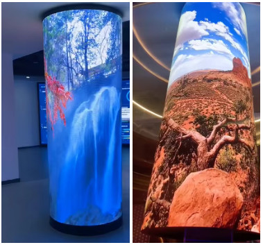 Ecrãs de LED de publicidade atraentes em ambientes internos