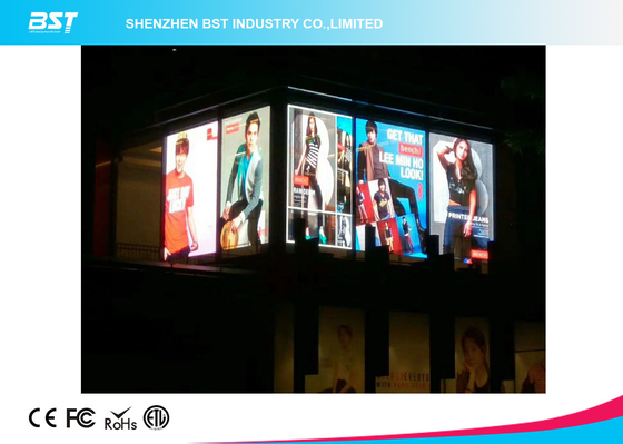 Cortina LED transparente flexível 10000 pontos por m2 1920hz Para Shopping