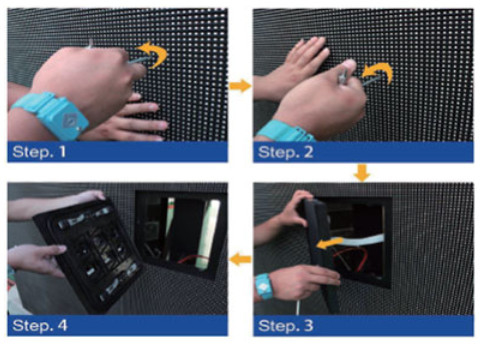 Displays LED fixos para uso comercial