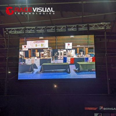 3.91mm Pitch físico ORC Rental LED Display com alta taxa de atualização de 7680hz e cartão de recebimento A5s 500X1000mm