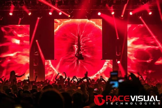 3.91mm Pitch físico ORC Rental LED Display com alta taxa de atualização de 7680hz e cartão de recebimento A5s 500X1000mm