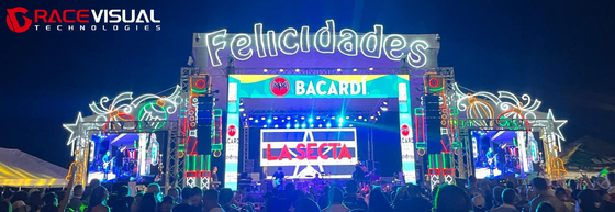 3.91mm Pitch físico ORC Rental LED Display com alta taxa de atualização de 7680hz e cartão de recebimento A5s 500X1000mm