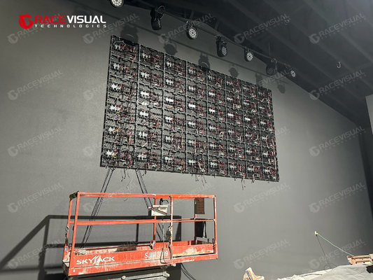 Alta taxa de atualização 7680Hz Indoor P2.5mm Fixed LED Display 640 × 480mm Wall-MountPanel