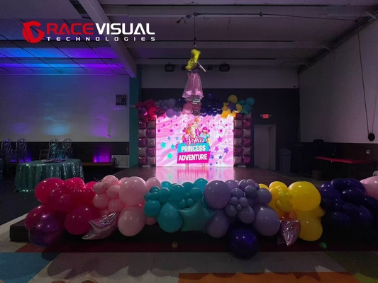 7680HZ 500x500mm IRA Series Indoor Rental LED Display com resolução de módulo 64x64px e classificação IP IP40/IP21