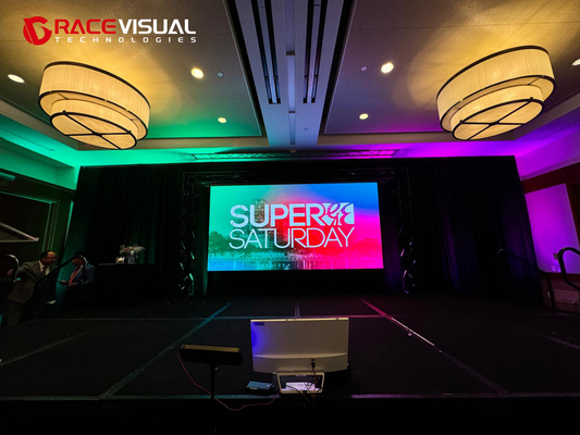 Eventos Profissionais Indoor Publicidade LED Display IRB Série 600 nits Brilho 7680 Hz Refresh 500×500 mm Armários modulares