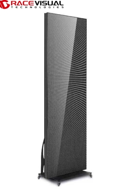 IP Series Indoor 640mmx1920mm Indoor LED Display Poster com base de roda, individual ou em cascata