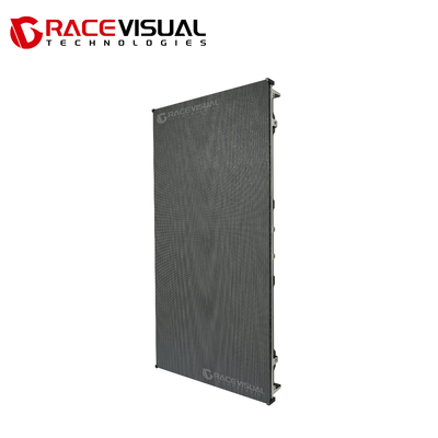 Display LED interior para aluguer - IRC P2.9 7680 Hz, tamanho 500 x 1000 mm, com gabinete de alumínio fundido e manutenção frontal.