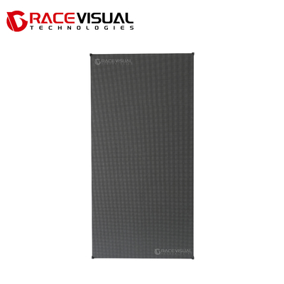 Display LED interior para aluguer - IRC P2.9 7680 Hz, tamanho 500 x 1000 mm, com gabinete de alumínio fundido e manutenção frontal.