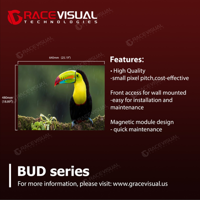 Display LED da série BUD: Transforme espaços internos com clareza Ultra HD, manutenção e confiabilidade excepcionais