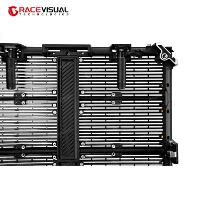 Display LED transparente de alto desempenho da série TSR - P3.9 a P7.8 Pitch de pixels - Ultra-Lisso 7680 Hz Refresh∙ 5000 nits Alto brilho∙ Design modular