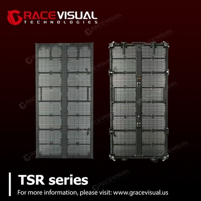 Painel de exibição LED externo transparente P3.9-7.8 com condutor LED integrado Efeito holográfico e flexibilidade para shoppings