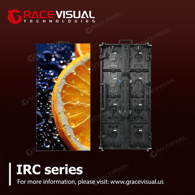 Ecrã LED Premium P2.6 para aluguer interior - série IRC. Performance visual ultra fluida de 7680Hz. Design modular de implantação rápida de 500×1000mm.