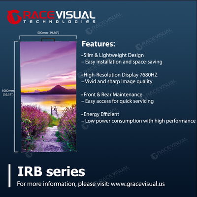 Display LED Profissional IRB P2.6 – Atualização Ultra Suave de 7680 Hz | Módulo de Aluguel de 500x1000mm | 600 nits de Alto Brilho