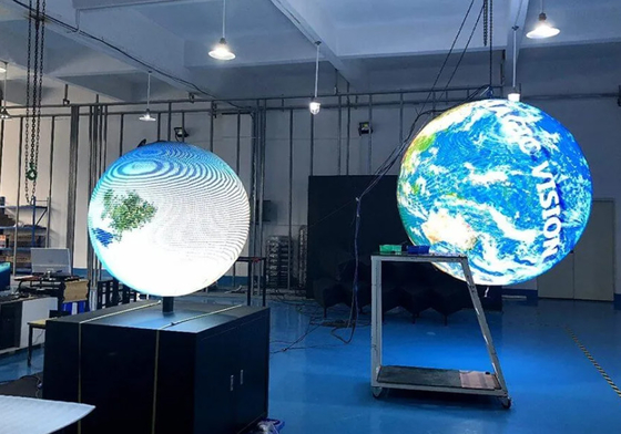 P2.5 P3 Display de parede LED Impressionante Display visual de 360°