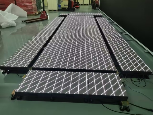 DF Series LED Floor Tiles Capacidade Imersiva Display 2,5 mm-4,8 mm Pitch de pixel 3840Hz Refresh Rate 44kg/m2 Perfeito para interiores