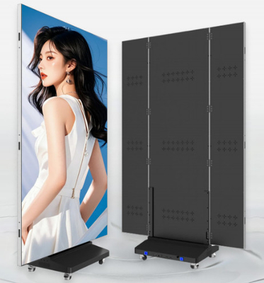 Display de Pôster LED Triplo Dobrável: Portátil, Sem Emendas e Brilhante