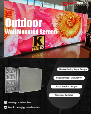 Display LED exterior da série OE 5000nits IP65 23,5kg Painéis ultra-luminosos