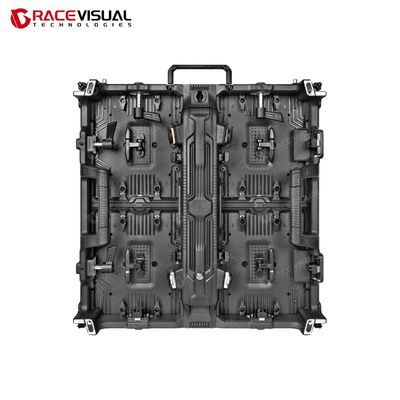 Exibição LED de aluguer ao ar livre com 16 bits de escala de cinzas resistente a intempéries IP65 e design modular leve de 500 × 500 mm