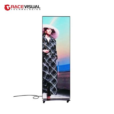 Ultra-Light 35kg IPoster LED P1.86 e P2.5 Tonor fino 3840Hz Movimento suave controlo sem fios e instalação flexível
